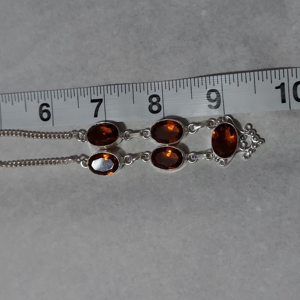 BRANDY Topaz Sterling Silver Necklace - Picture 4 of 5